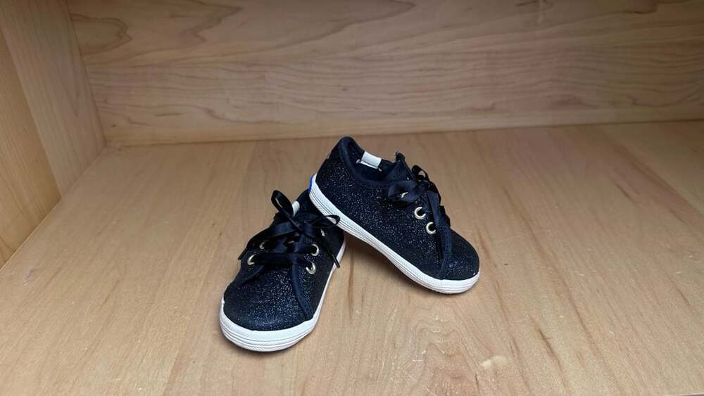 Kate Spade New York Keds Kickstart Celebrations Glitter Sneakers Black 3m